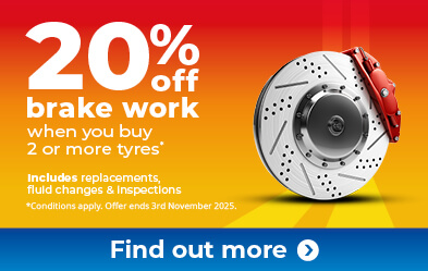 20 percent off brakes